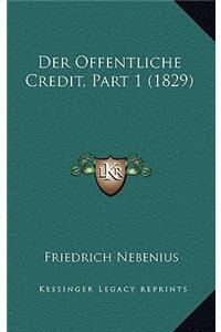 Der Offentliche Credit, Part 1 (1829)