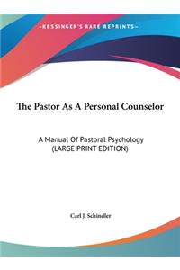 Pastor as a Personal Counselor