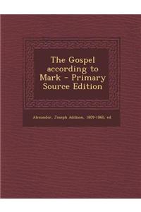 The Gospel According to Mark