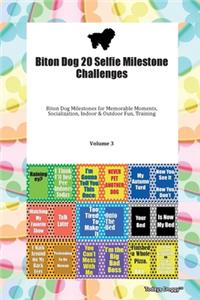 Biton Dog 20 Selfie Milestone Challenges Biton Dog Milestones for Memorable Moments, Socialization, Indoor & Outdoor Fun, Training Volume 3