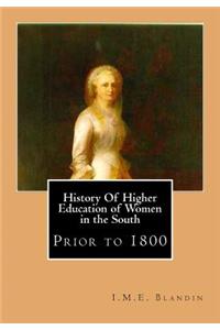 History Of Higher Education of Women in the South