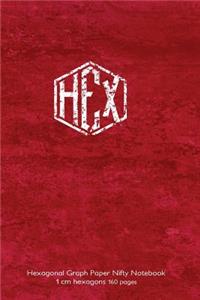 Hexagonal Graph Paper Nifty Notebook 1 cm hexagons 160 pages