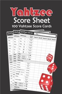 Yahtzee Score Sheets