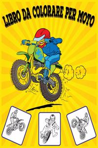 Libro da colorare per moto