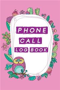 Phone Call Log Book