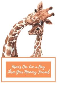 Mom's One Line a Day Three Year Memory Journal