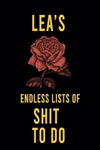 Lea's Endless Lists of Shit to do