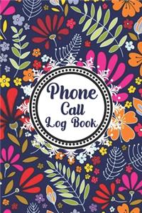 Phone Call Log Book