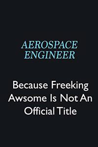 aerospace engineer Because Freeking Awsome is not an official title