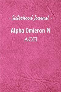 Sisterhood Journal Alpha Omicron Pi