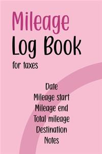 Mileage Log Book For Taxes
