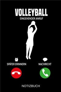 Volleyball Eingehender Anruf