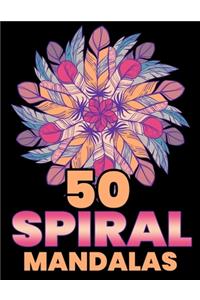 50 Spiral Mandalas