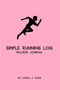 Simple Running Log Tracker Journal