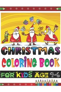 Christmas Coloring Book For kids Age 4-6