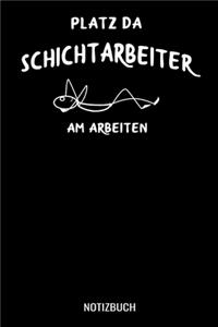 Platz da Schichtarbeiter am arbeiten