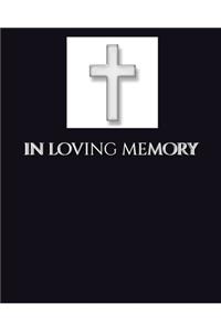 in loving memory funeral blank page Guest Book