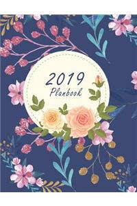 2019 Planbook: Yearly Calendar Book. Monthly, Yearly Calendar Planner, Daily Weekly Monthly Planner, Organizer, Agenda, 242 Pages Large 8.5