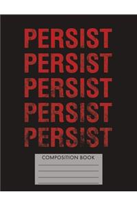 Persist Feminist Composition Book