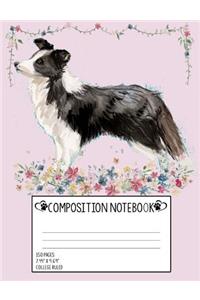 Border Collie Composition Notebook