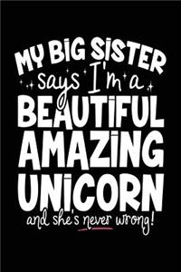 My Big Sister Says I'm A Beautiful Amazing Unicorn And She's Never Wrong!