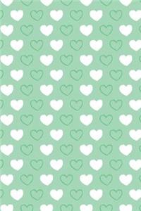 Bullet Journal Notebook Hearts Pattern 3