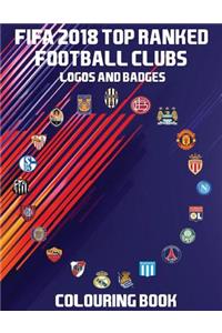 FIFA 2018 Top Ranked Football Clubs Logos and Badges Colouring Book