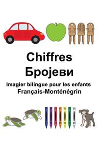 Français-Monténégrin Chiffres Imagier bilingue pour les enfants