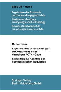 Experimentelle Untersuchungen zur Auswirkung einer einmaligen ACTH-Gabe