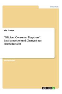 Efficient Consumer Response. Basiskonzepte und Chancen aus Herstellersicht