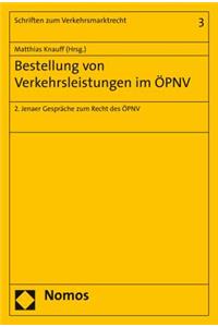 Bestellung Von Verkehrsleistungen Im Opnv