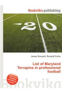 List of Maryland Terrapins in Professional Football
