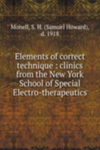 Elements of correct technique