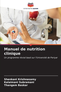 Manuel de nutrition clinique