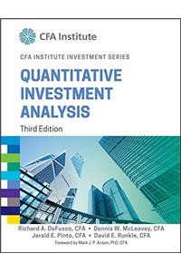 Quantitative Investment Analysis, 3ed