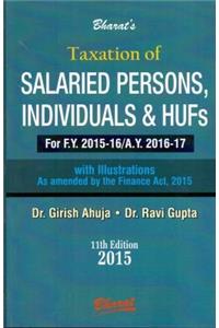 TAXATION OF SALARIED PERSONS INDIVIDUALS & HUFs