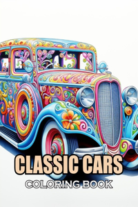 Classic Cars Coloring Book for Adult