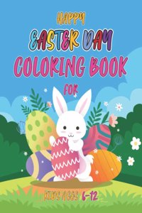 Happy easter day coloring book for kids 6-12