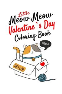 Little Meow Meow Valentine coloring Book