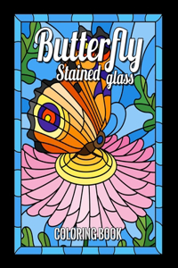 Butterfly Stained Glass Coloring Book