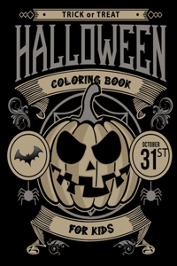 Trick or treat Halloween Coloring Book For Kids