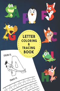 Letter Tracing And Coloring Book