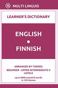 English-Finnish Learner's Dictionary (Arranged by Themes, Beginner - Upper Intermediate II Levels)