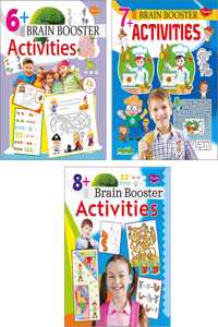 Set Of 3 Brain Booster Activity Books (6+, 7+, 8+ Brain Booster Activity Books)