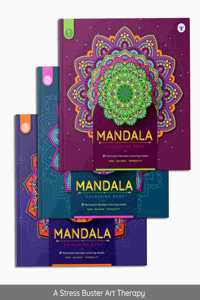 Mandala Colouring Books For Adults | Adult Colouring Book With Tear Out Sheets For Artwork | Diy Acitvity Books | Frame After Colouring - Set Of 3