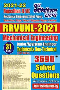 Rajasthan JE-AE Mechanical Engineering Solved Papers - RRVNUL 2021(English Medium)