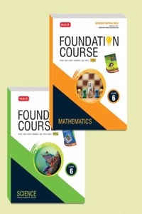 Mtg Foundation Course For Ntse-Nvs-Boards-Jee-Neet-Nso-Imo Olympiad - Class 6 (Mathematics & Science), Based On Latest Competency Based Education 2022- Set Of 2 Books