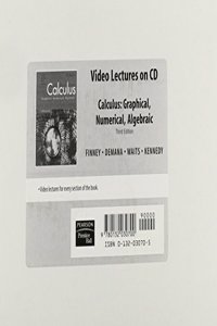 Calculus Video Lectures on CD-ROM 2007c