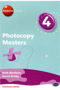 Abacus Evolve Year 4/P5 Photocopy Masters Framework Edition