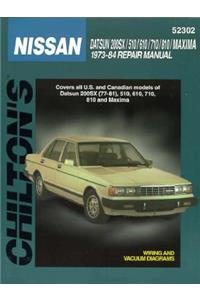 Nissan/Datsun 200 SX, 510, 610, 710, 810, and Maxima, 1973-84